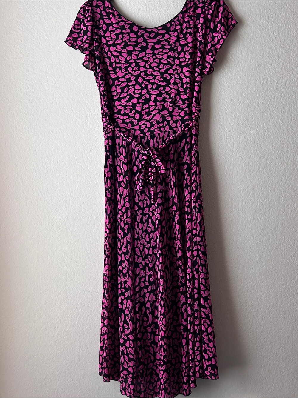 Burberry Black Dress with Pink Print - Picture 7 of 10
